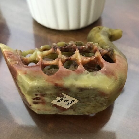 Collectable Handmade Soapstone Duck with Baby - Picture 9 of 10